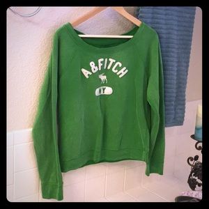 Abercrombie & Fitch Green Sweatshirt